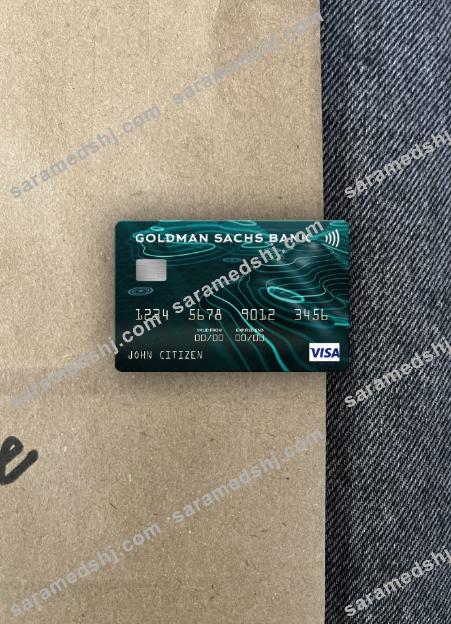 USA Goldman Sachs Bank visa card photolook front